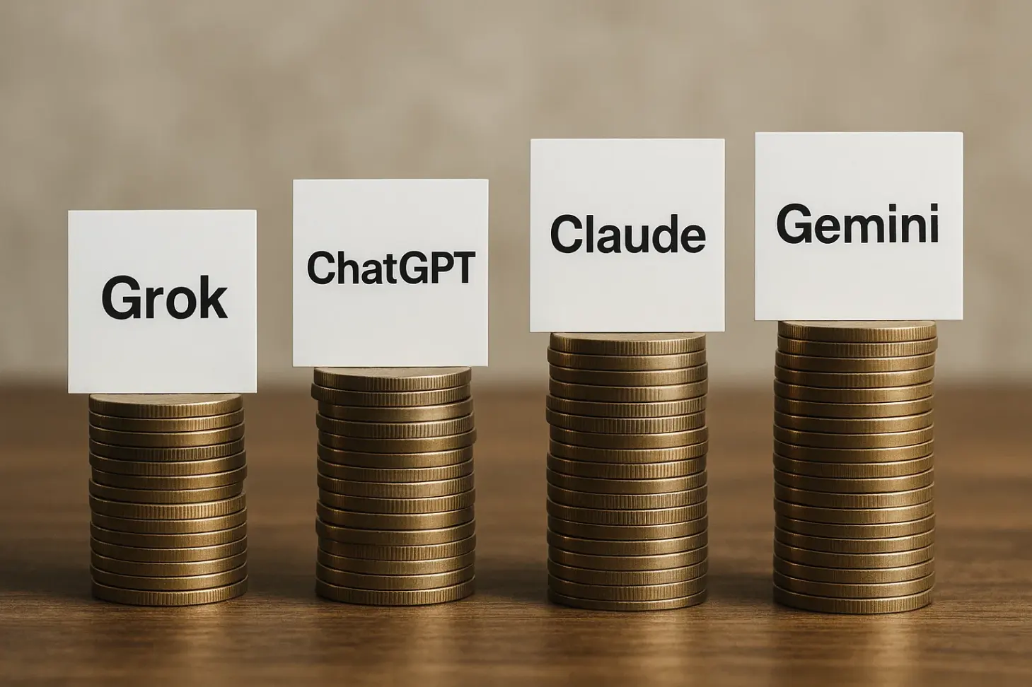 Сколько стоит искусственный интеллект: сравнение Grok, ChatGPT, Claude и Gemini